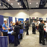 A photo of people at EOP’s STEM Diversity Career Expo